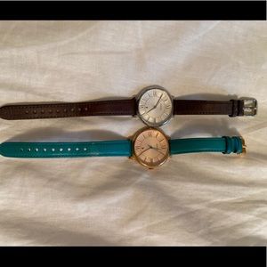 Two women’s fossil watches
